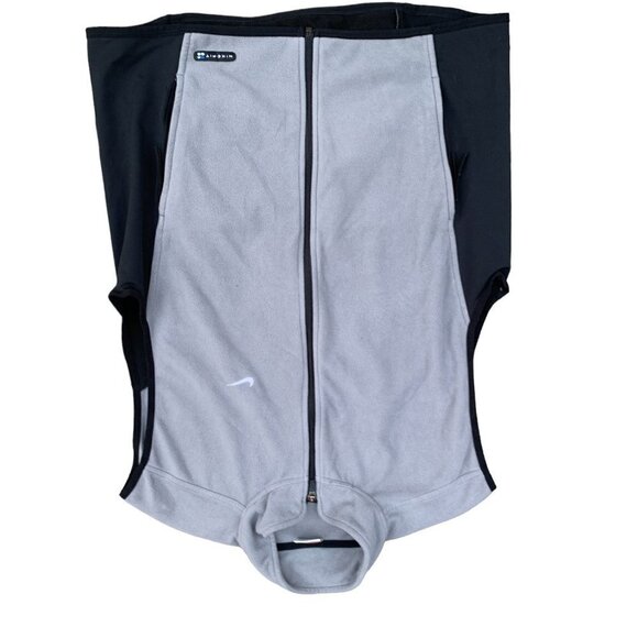 VINTAGE Nike Fleece Jacket Vest 'Shadow Black' XL - Picture 5 of 9
